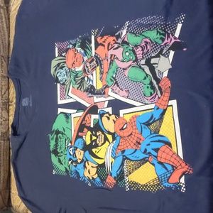 Marvel Classic Superhero T-Shirt - Spider-Man, Cap, Hulk, Wolverine